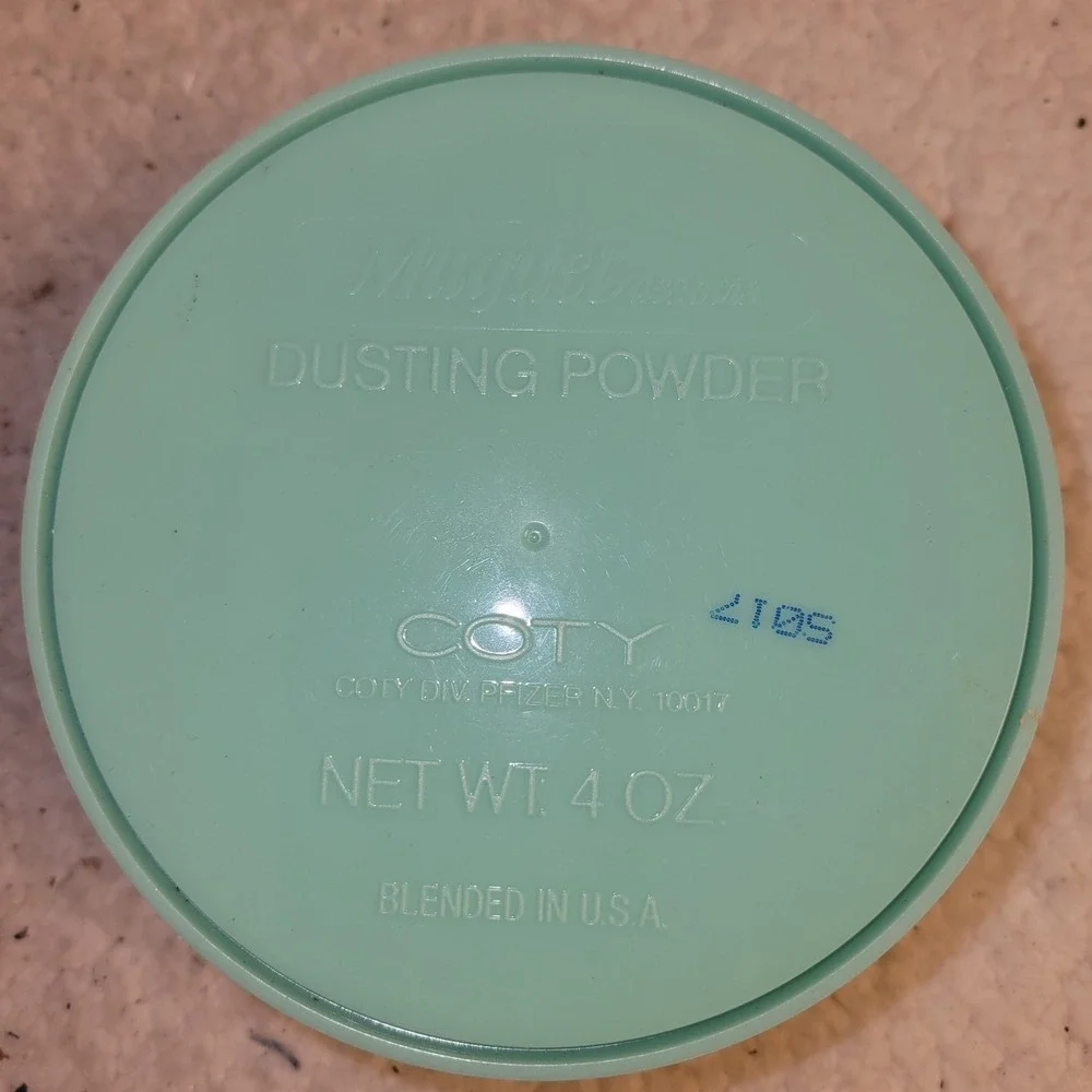 Vintage Coty‎ Muguet des Bois Dusting Powder 4 oz w/ Puff 1970s Sealed Partial